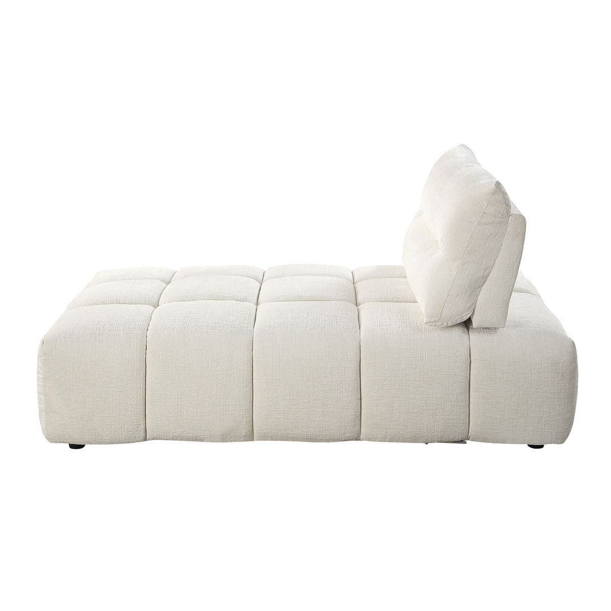 Loanna - Linen Modular Sectional With Chaise And Ottoman - Beige