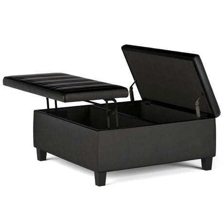 Ellis - Coffee Table Storage Ottoman Contemporary Design - view 15