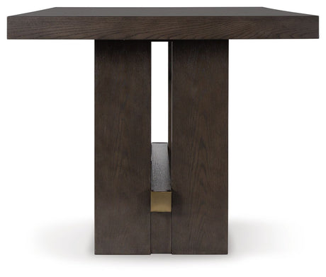 Burkhaus - Dark Brown - Rectangular Dining Room Counter Table by Signature Design by Ashley® | Bel Furniture