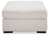 Koralynn - Oversized Accent Ottoman - Stone