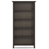 Amherst - Transitional 5 Shelf Bookcase - Brown by Simpli-Home | Bel Furniture