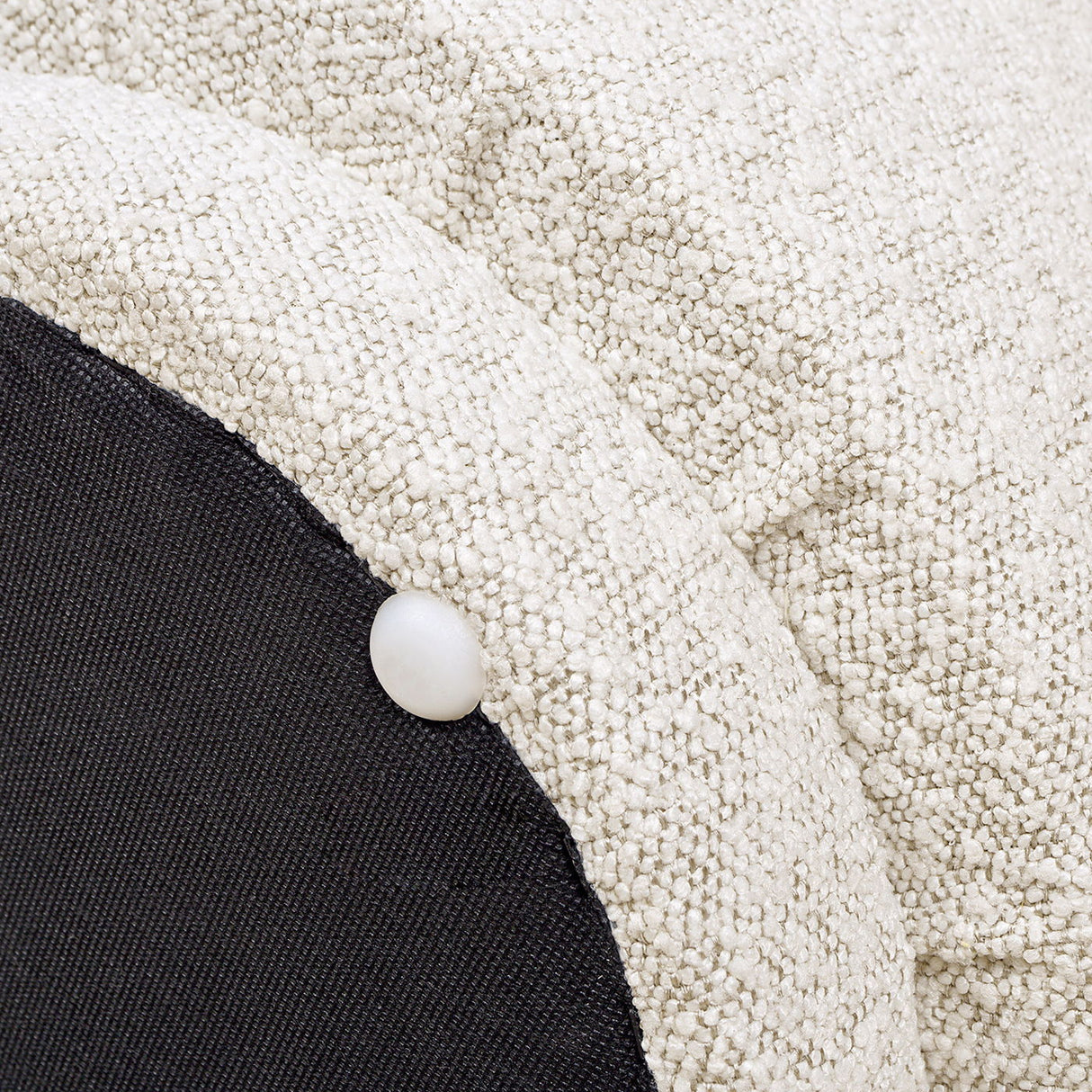 Fuji - Mushroom Footstool Ottoman by Jennifer Taylor Home | Bel Furniture