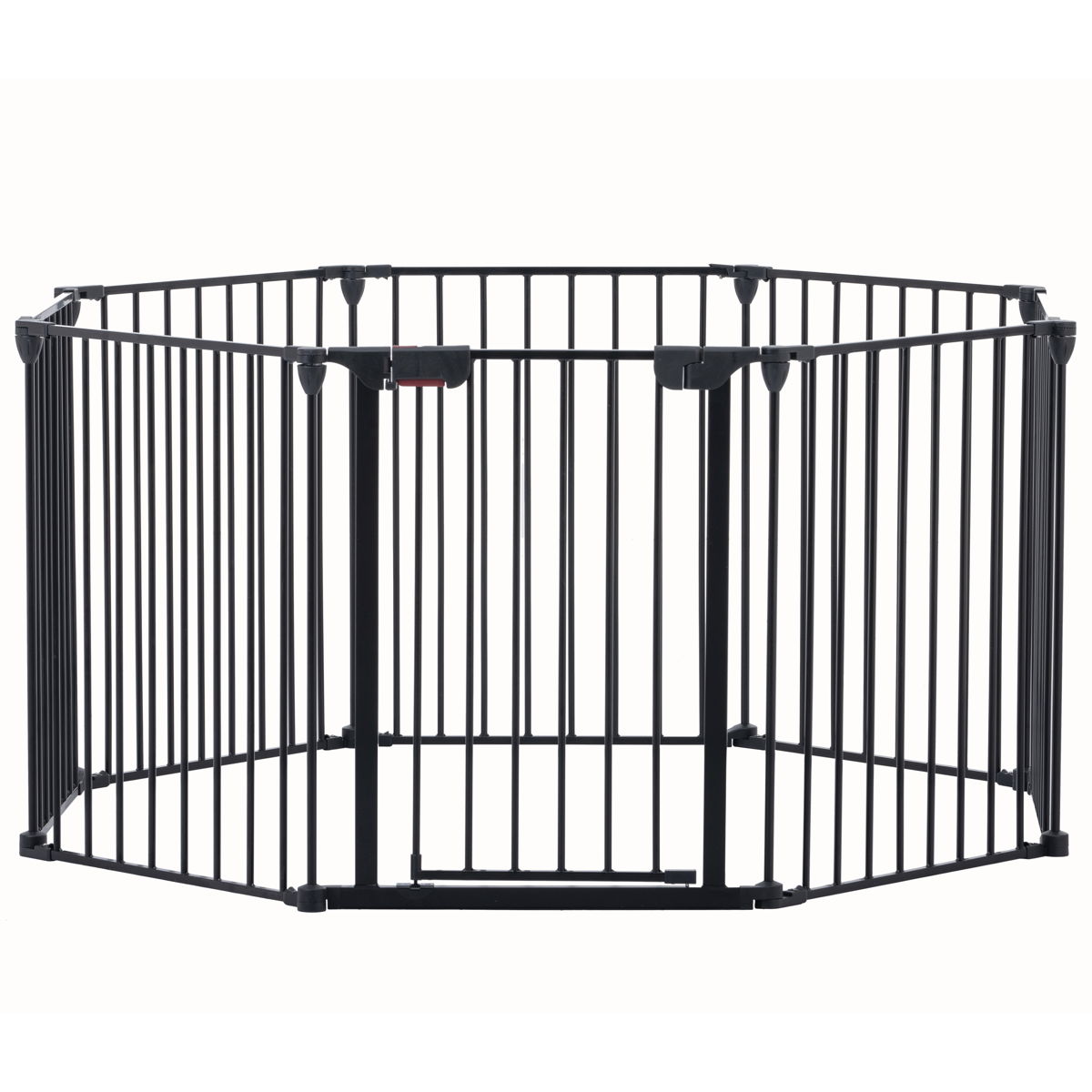 Adjustable Safety Gate Play Yard Metal Doorways Fireplace Fence Christmas Tree Fence Gate For House Stairs Gate Prohibited Area Fence