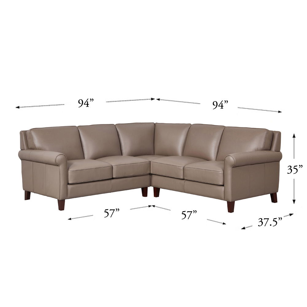 Laguna - Sectional Leather - Brown