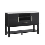 Vance - Side Board - Charcoal / White by Crown Mark | Bel Furniture