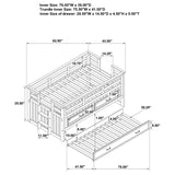 Carlsbad - Wood Captains Bed With Trundle