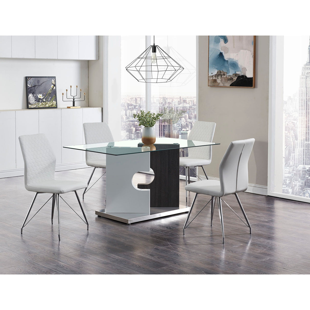 Iris - Dining Table - Gray