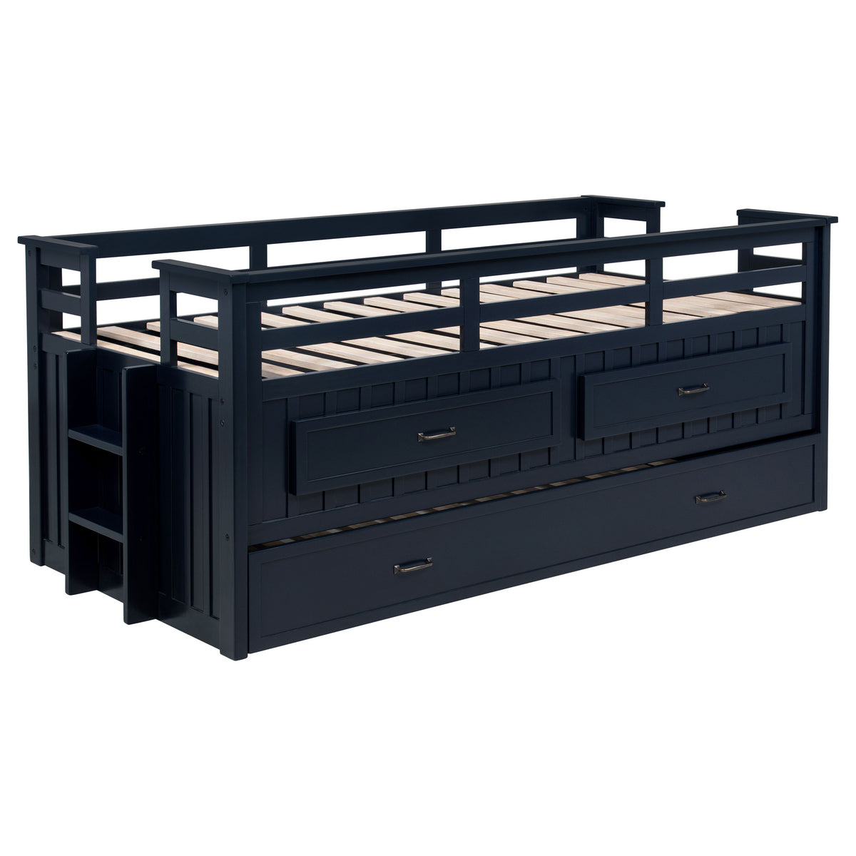 Carlsbad - Wood Captains Bed With Trundle