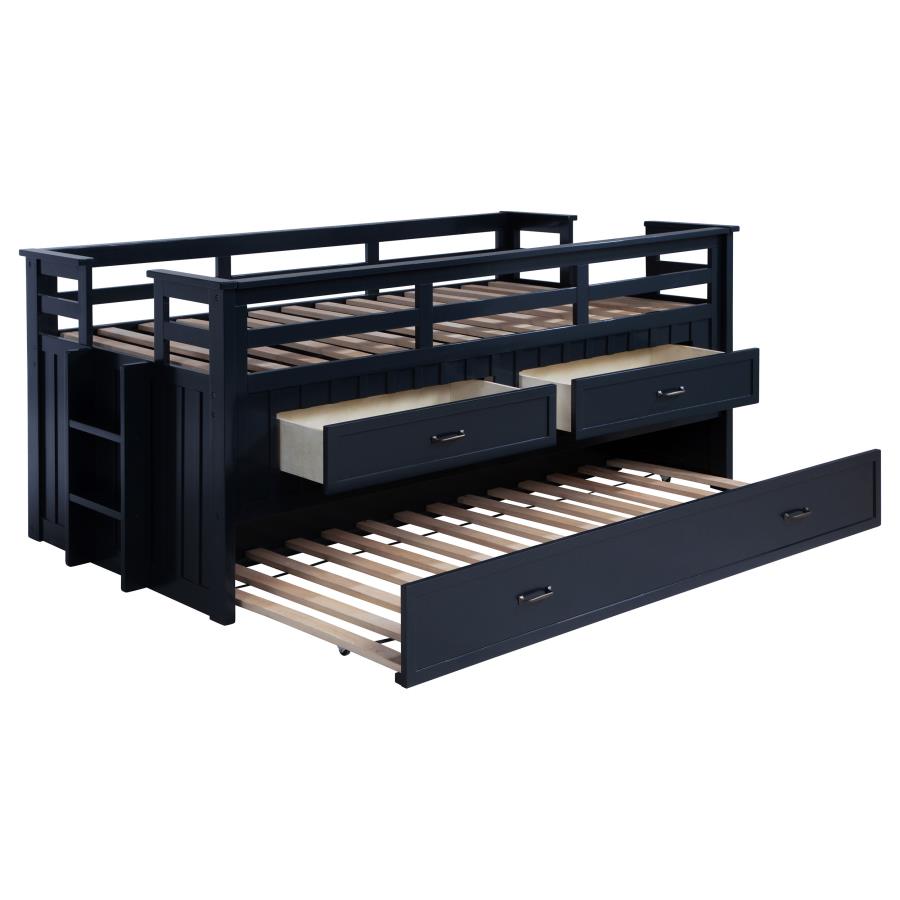 Carlsbad - Wood Captains Bed With Trundle