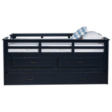 Carlsbad - Wood Captains Bed With Trundle