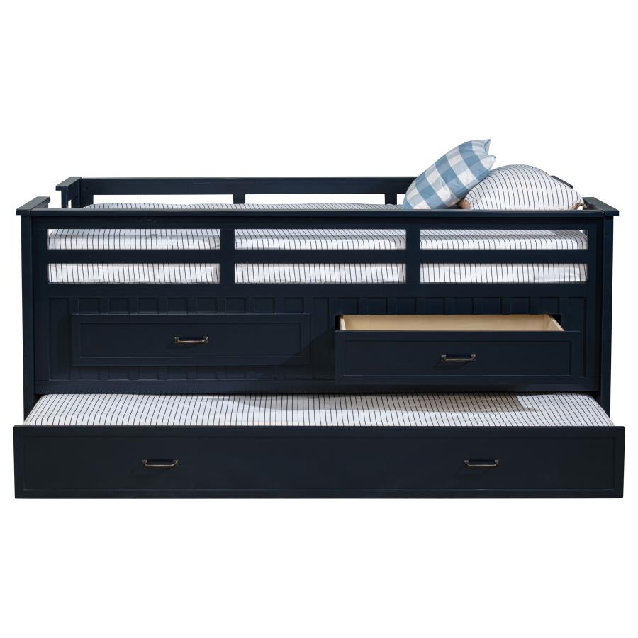 Carlsbad - Wood Captains Bed With Trundle