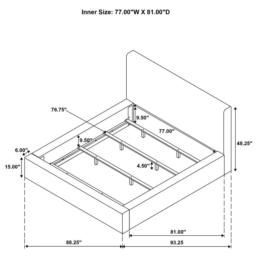 Rebecca - Faux Fur Upholstered Bed by Coaster Fine Furniture | Bel Furniture