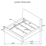 Rebecca - Faux Fur Upholstered Bed by Coaster Fine Furniture | Bel Furniture