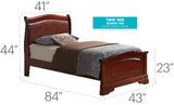 Panel Sleigh Bed Elegantly Crafted