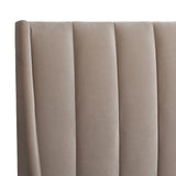 Aspen - Vertical Tufted Modern Headboard Platform Bed Set by Jennifer Taylor Home | Bel Furniture