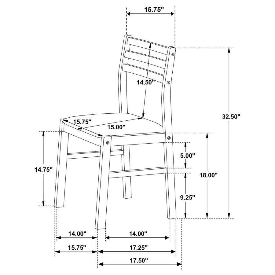Bucknell - 3 Piece Round Drop Leaf Dining Table Set - White