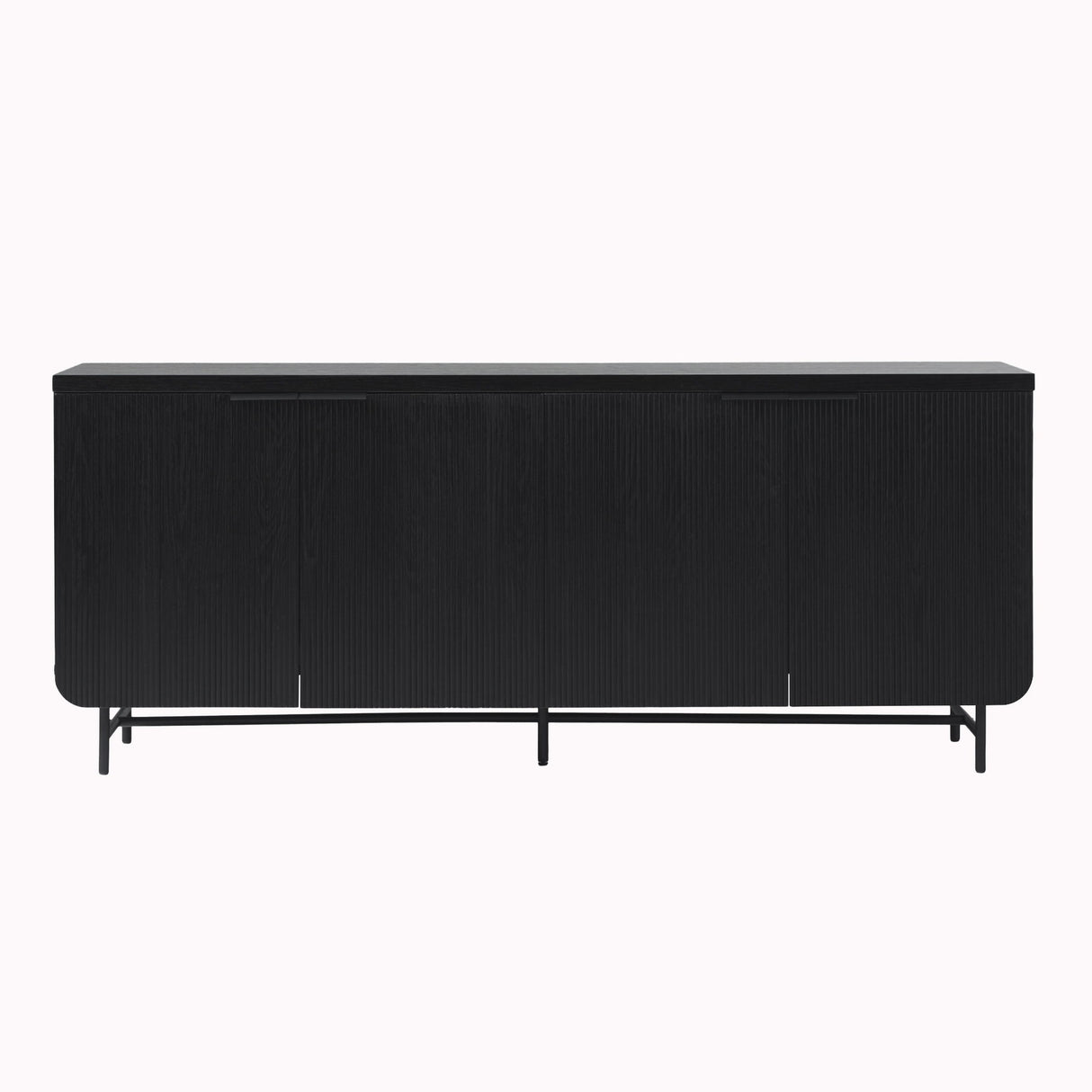 Modern Fluted Door Minimalist Storage Sideboard by Walker Edison | Bel Furniture