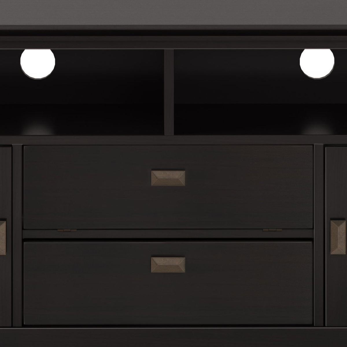 Artisan - TV Media Stand - Hickory Brown by Simpli-Home | Bel Furniture