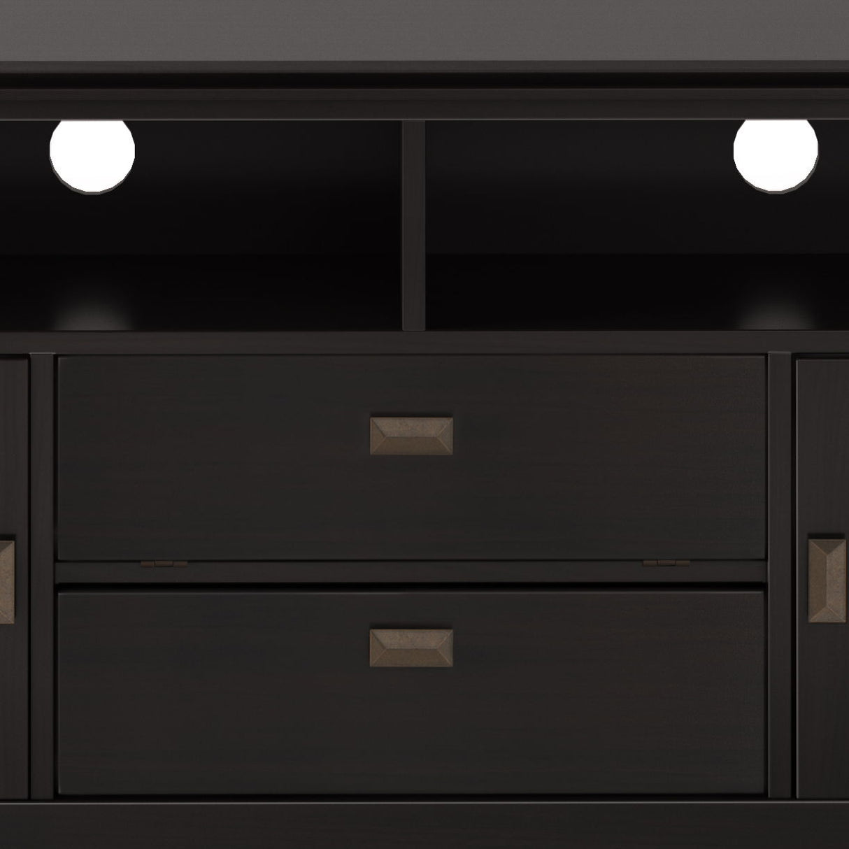 Artisan - TV Media Stand - Hickory Brown by Simpli-Home | Bel Furniture