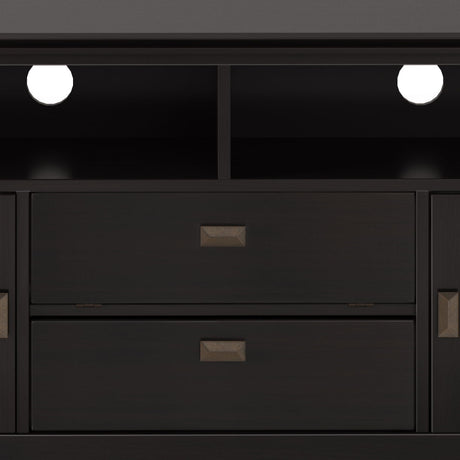 Artisan - TV Media Stand - Hickory Brown by Simpli-Home | Bel Furniture