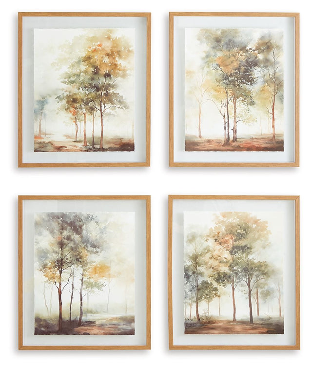 Bryneford - Multi - Wall Art Set (Set of 4) by Signature Design by Ashley® | Bel Furniture