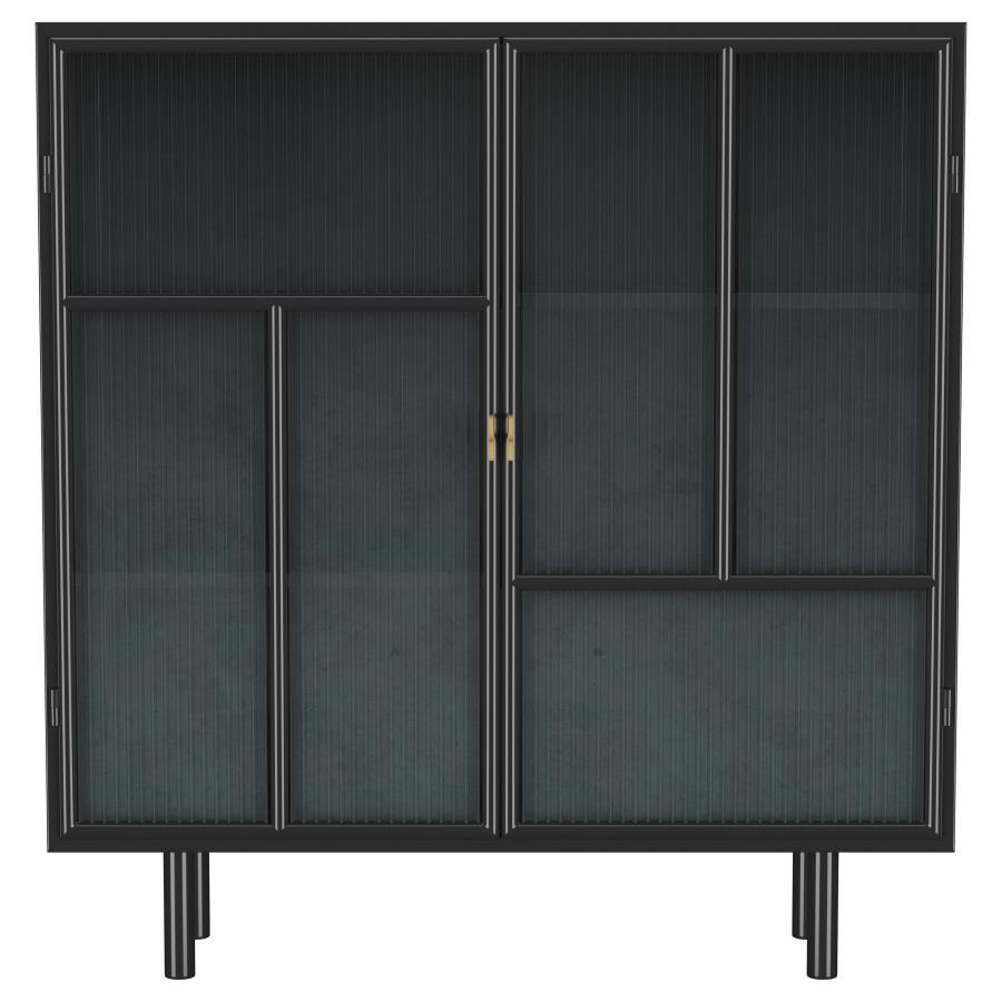 Dalia - 2 Door Accent Storage Cabinet With Shelving - Black by Coaster Fine Furniture | Bel Furniture