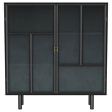 Dalia - 2 Door Accent Storage Cabinet With Shelving - Black by Coaster Fine Furniture | Bel Furniture