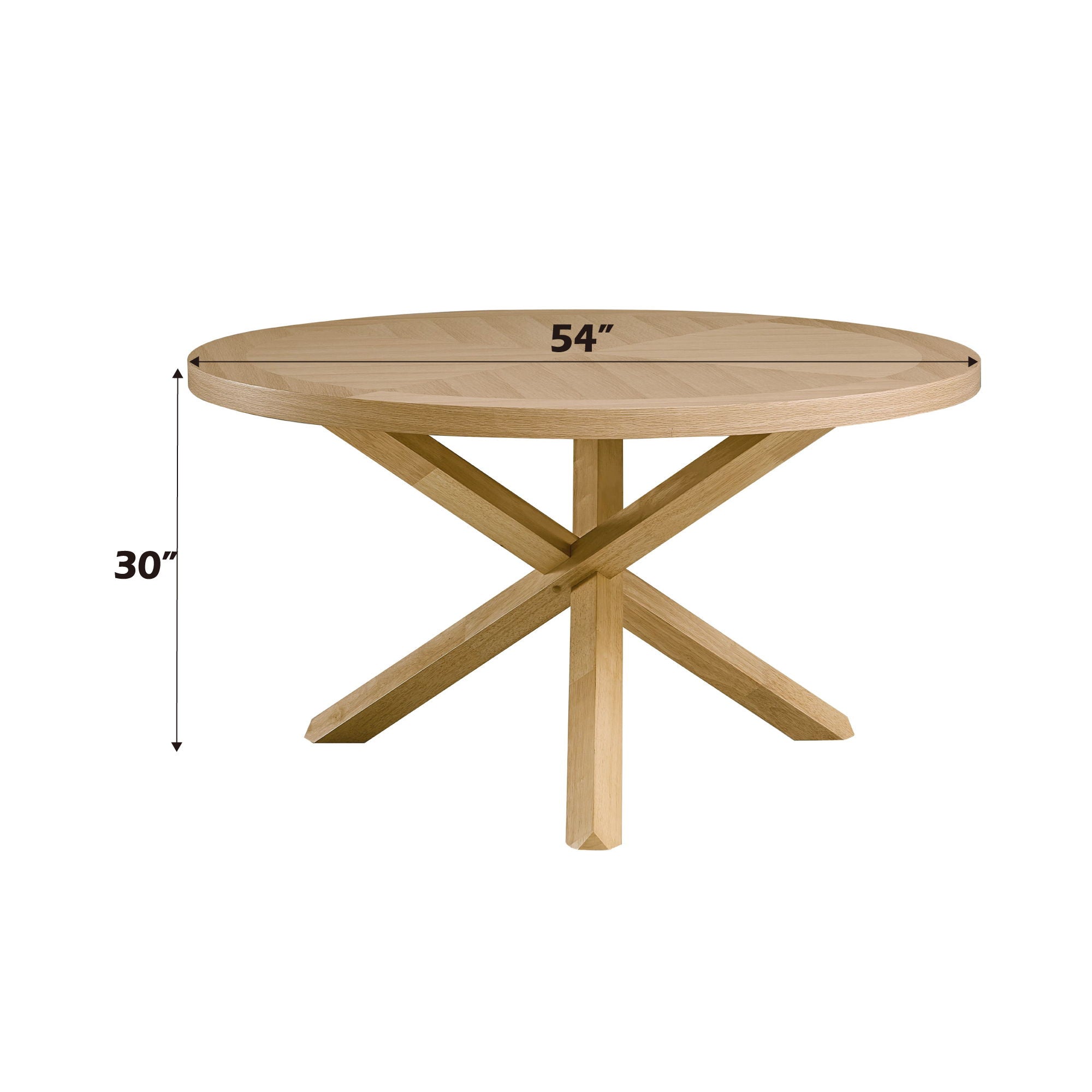 Kasem - Round Dining Table - Oak