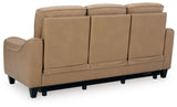 Mosswell - Power Reclining Sofa With Adj Headrest - Toffee