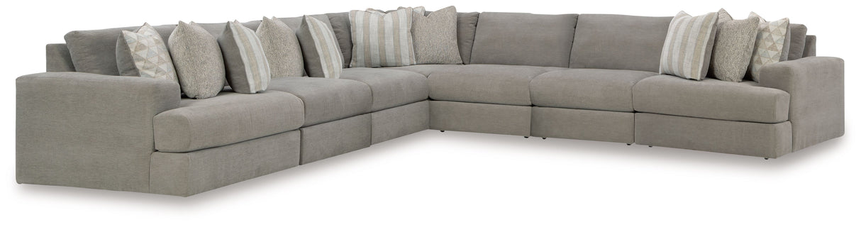 Avaliyah - Sectional Dark Gray 7 Pc. Sectional by Signature Design by Ashley® | Bel Furniture