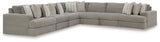 Avaliyah - Sectional Dark Gray 7 Pc. Sectional by Signature Design by Ashley® | Bel Furniture