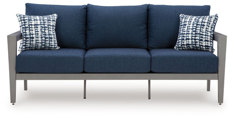 Gali - Gray / Blue - Sofa / Chairs / Table Set (Set of 4) by Signature Design by Ashley® | Bel Furniture