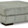 Lindyn - Oversized Accent Ottoman Pearl Silver by Signature Design by Ashley® | Bel Furniture
