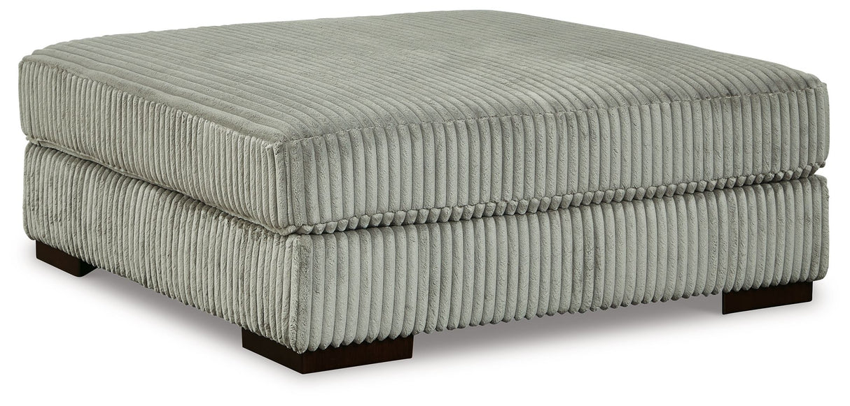 Lindyn - Oversized Accent Ottoman Pearl Silver by Signature Design by Ashley® | Bel Furniture