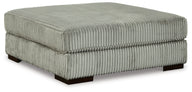 Lindyn - Oversized Accent Ottoman Pearl Silver by Signature Design by Ashley® | Bel Furniture