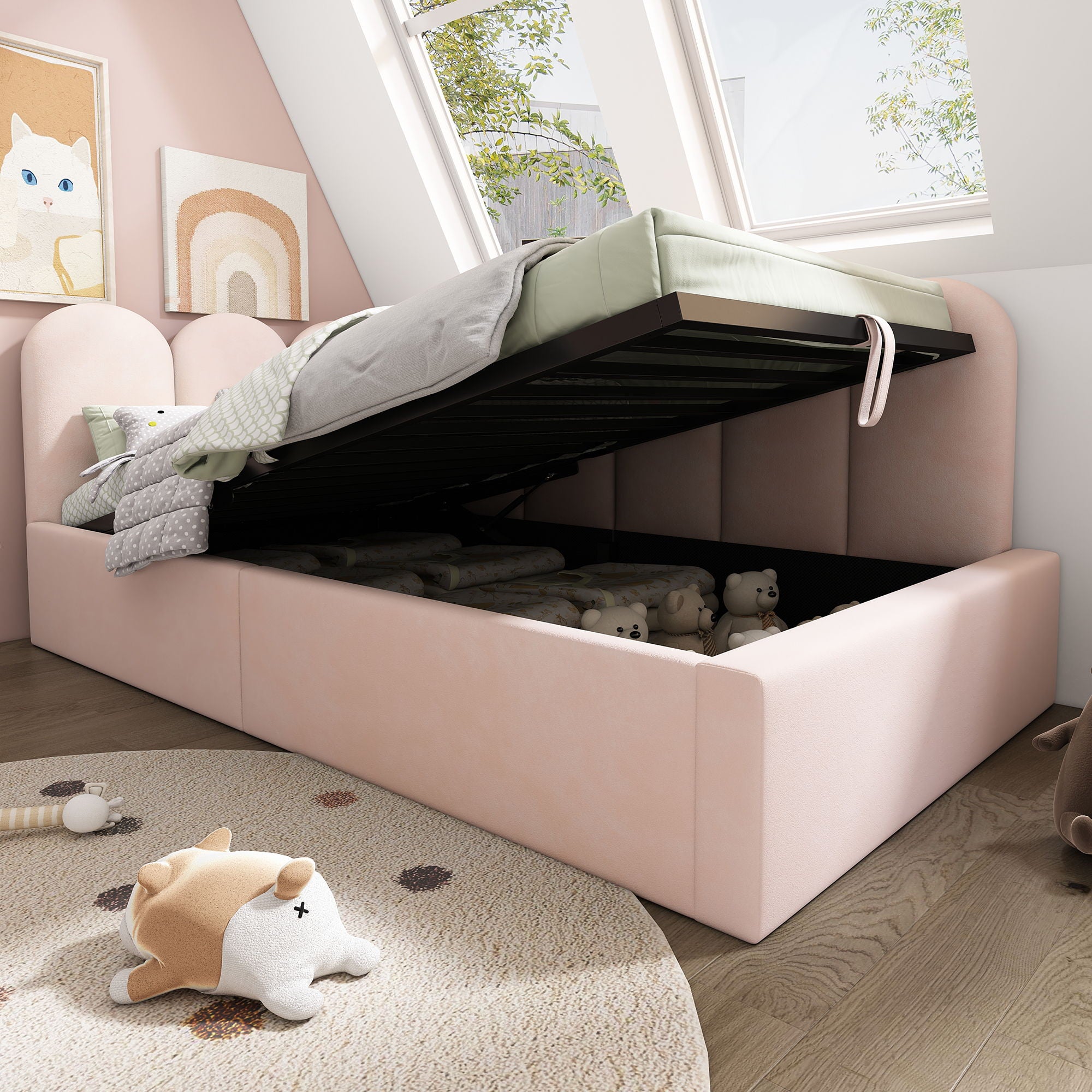 Bel Furniture Upholstered Daybed - Thumbnail 5