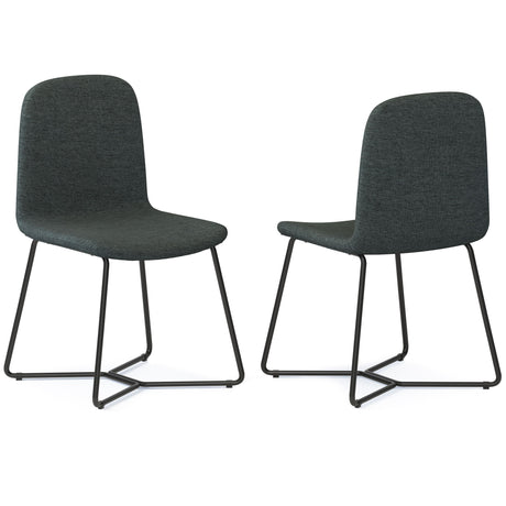 Wilcox - Dining Chair (Set of 2) - Charcoal Gray by Simpli-Home | Bel Furniture