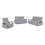 Isolde - Power Recliner, LED Lighting - Gray