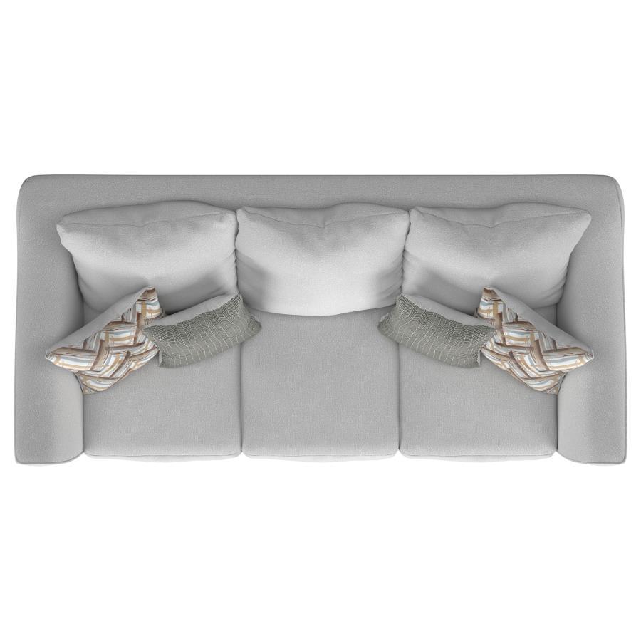 Salizar - Upholstered Flared Arm Sofa - Sand