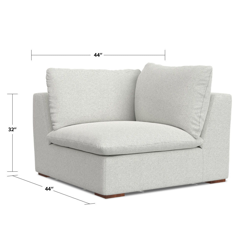 Jasmine - Corner Sofa Module - Gray