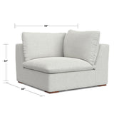 Jasmine - Corner Sofa Module - Gray
