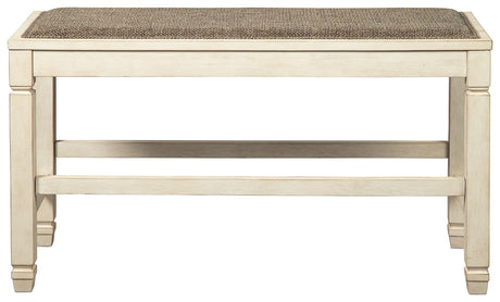 Bolanburg - Beige - DBL Counter UPH Bench by Signature Design by Ashley® | Bel Furniture