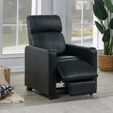 Toohey - Upholstered Home Theater Push Back Recliner - Black by CoasterEveryday | Bel Furniture