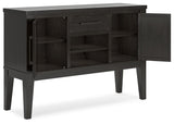 Galliden - Black - Dining Room Server by Signature Design by Ashley® | Bel Furniture