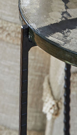 Newgoren - Clear / Black - Accent Table by Signature Design by Ashley® | Bel Furniture