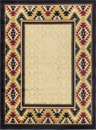 Tribes - GC_YLS4007 Southwest Area Rug Beige by Icona Home Decor | Bel Furniture