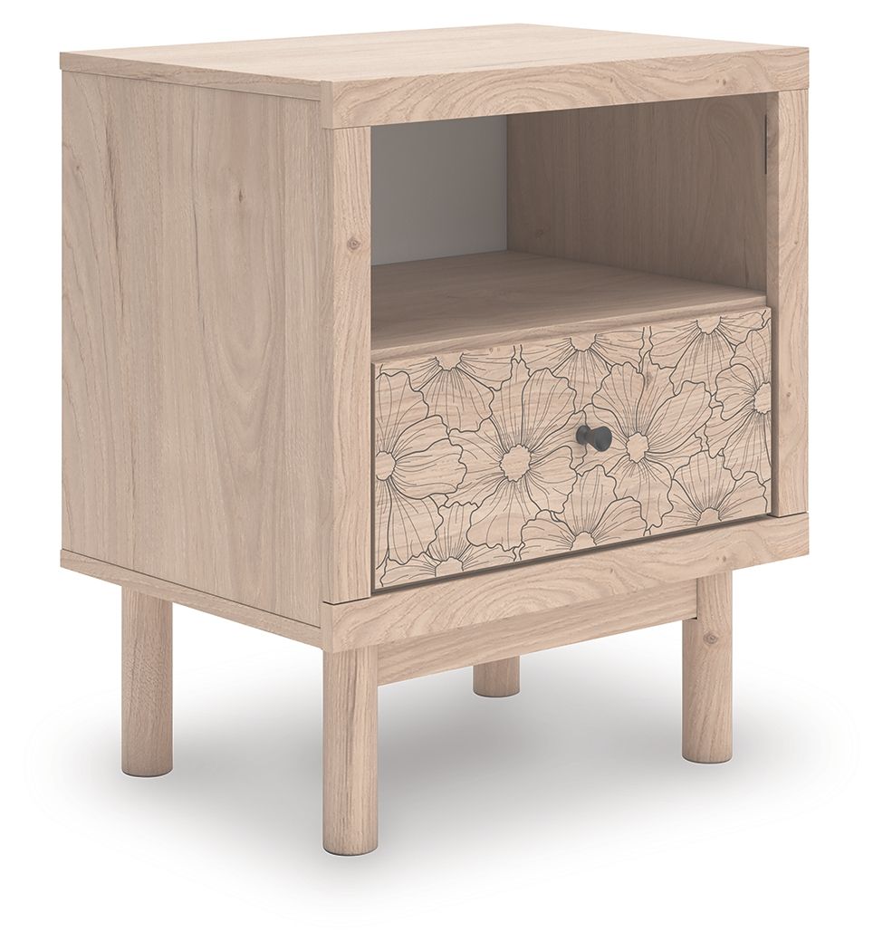 Arloster - Tan - One Drawer Night Stand by Signature Design by Ashley® | Bel Furniture