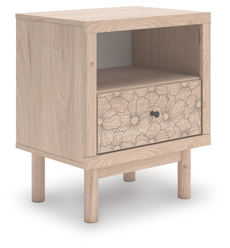 Arloster - Tan - One Drawer Night Stand by Signature Design by Ashley® | Bel Furniture