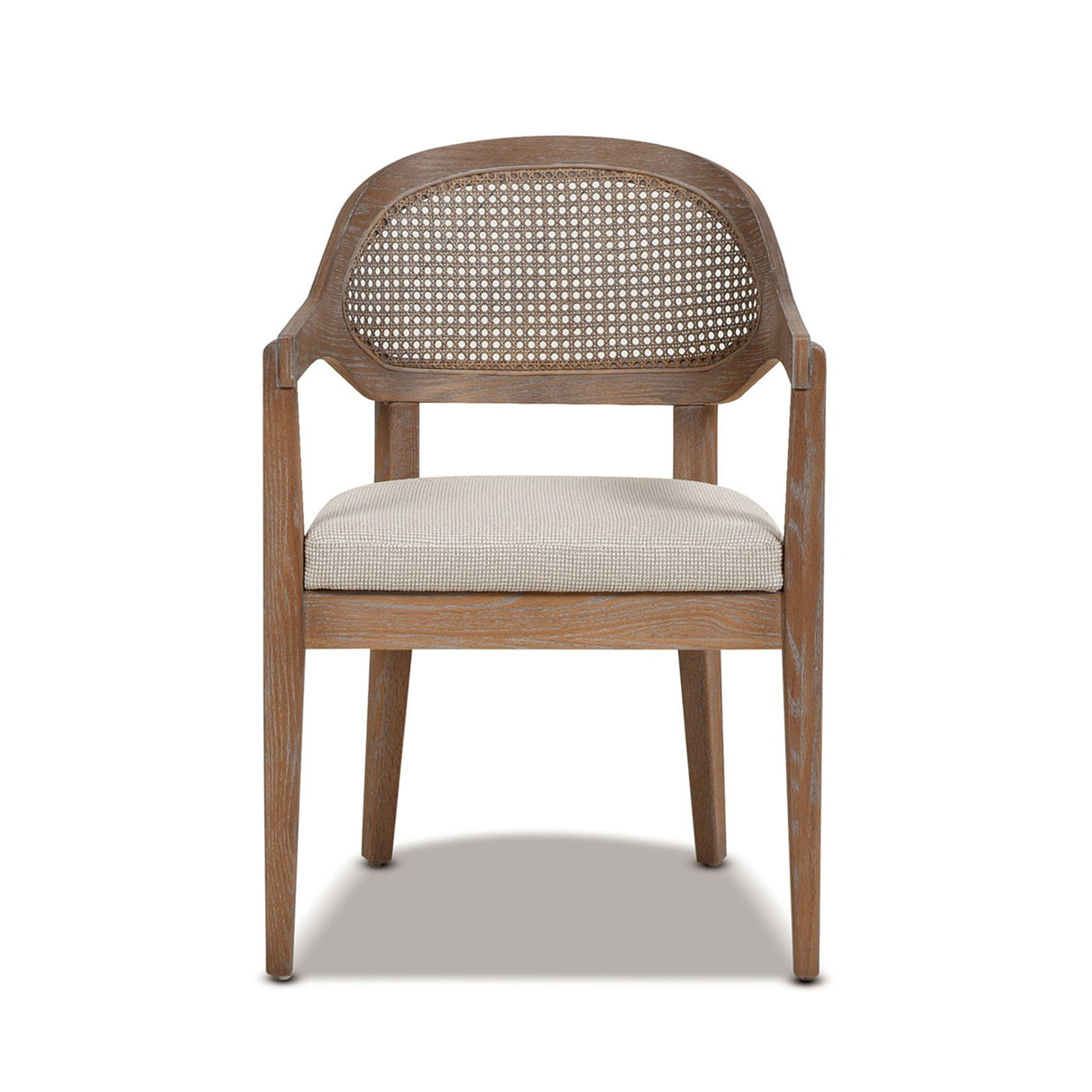 Americana - Mid-Century Modern Cane Back Dining Chair Textured Weave - Taupe Beige by Jennifer Taylor Home | Bel Furniture