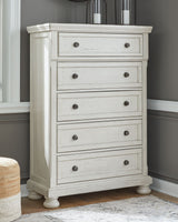 Robbinsdale - Antique White - Five Drawer Chest by Signature Design by Ashley® | Bel Furniture